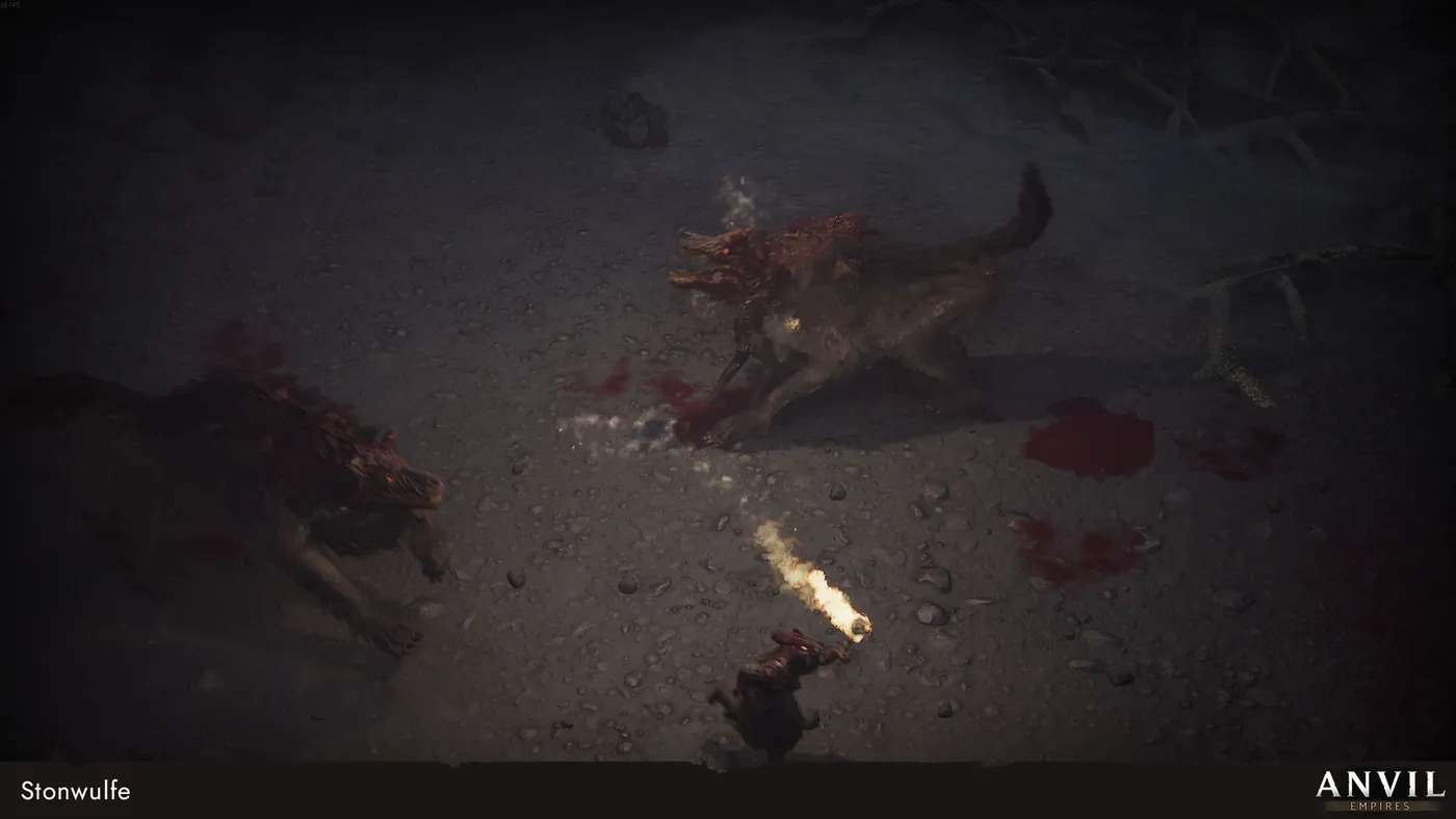 Un Stonwulfe abattu dans une caverne